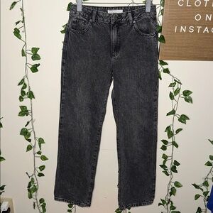 Garage 90s Straight Black Grey Wash Jeans